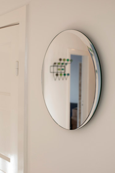 Miroir Cres en bronze (Ø 65 cm) | Miroirs | Caussa