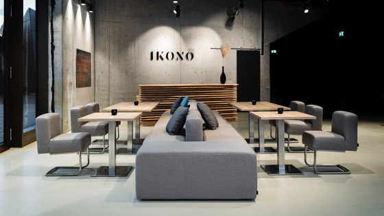 Gastro System | Bench with soundproofing walls | Benches | IKONO