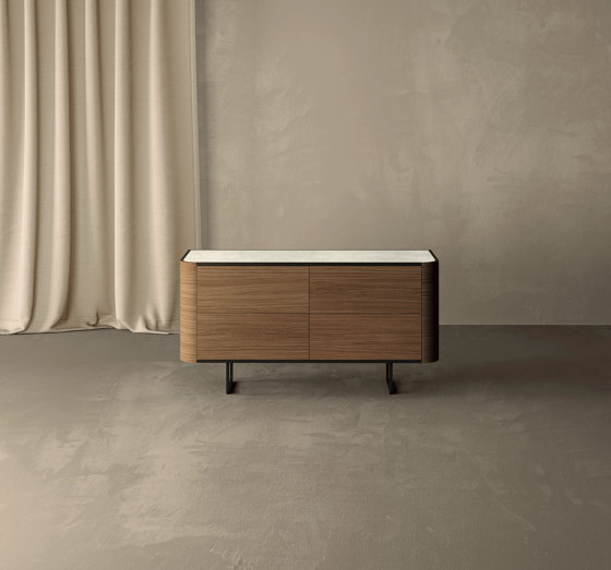 Adara "Sixties" TV Cabinet with grooved doors. | Credenze | Momocca