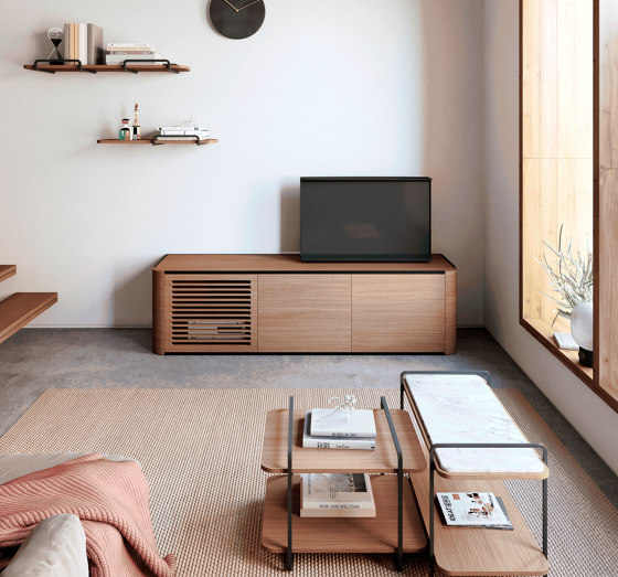 Adara "Sixties" TV Cabinet with grooved doors. | Sideboards / Kommoden | Momocca