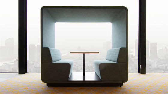 Cabin | Booth 4-persons open glass | Systèmes d'absorption acoustique architecturaux | Conceptual