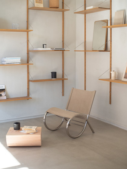 Richardt Chair | Raw Steel | Canvas | Poltrone | Frama