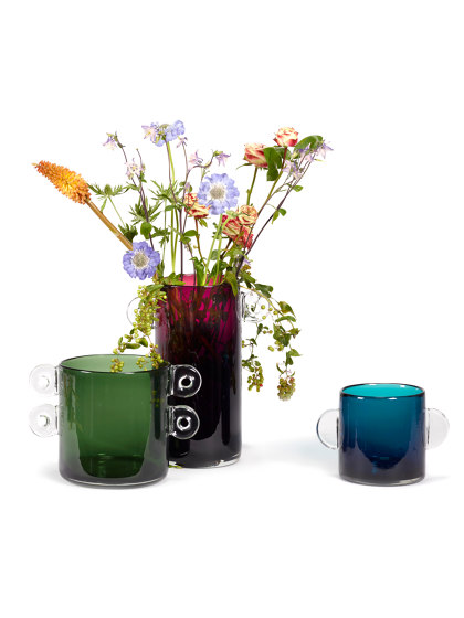 Wind & Fire Vase Blue / Amber | Vases | Serax