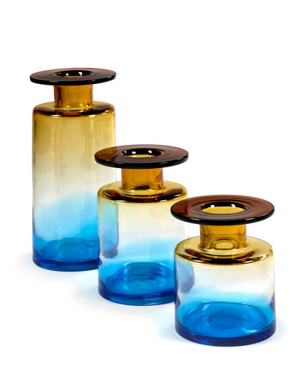 Wind & Fire Vase Bleu / Ambre | Vases | Serax