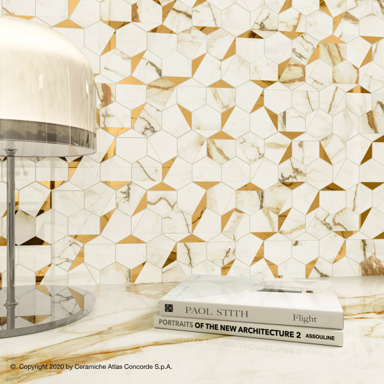 Marvel Shine Mosaico Match Lappato | Ceramic tiles | Atlas Concorde