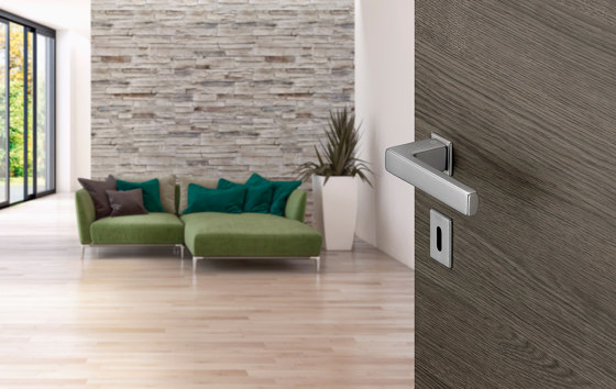 Austin Door Handle in Compact Rose | Garnitures poignées de porte | Hoppe