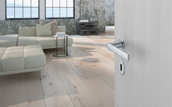 Austin Door Handle in Compact Rose | Juego picaportes | Hoppe