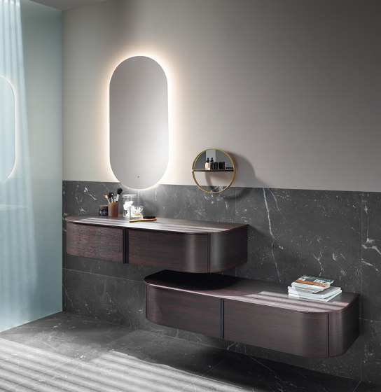 Lavo 2.0 | Plan de toilette en pierre de synthèse avec meuble sous-vasque | Meubles sous-lavabo | burgbad