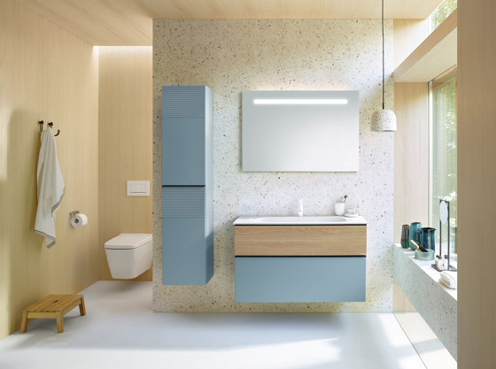 Fiumo | Mineral cast washbasin incl. vanity unit | Mobili lavabo | burgbad