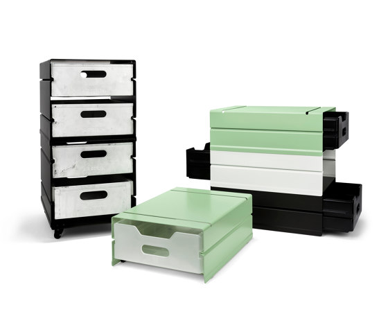 Atlas | Container, 1 compartment | pastel green RAL 6019 | Desk tidies | Magazin®