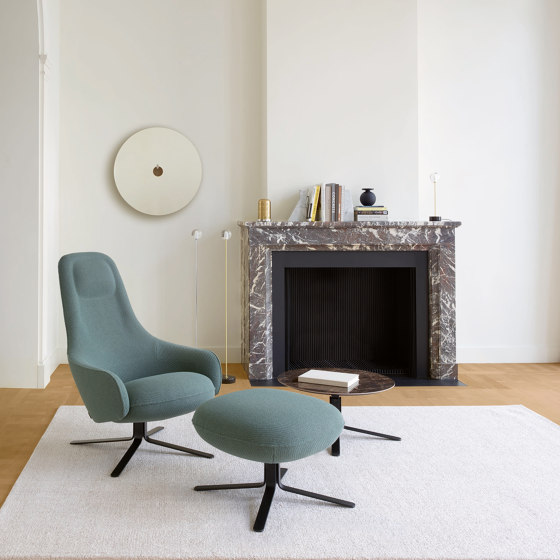 Moa | Recliner Black Lacquered Base Complete Item | Armchairs | Ligne Roset