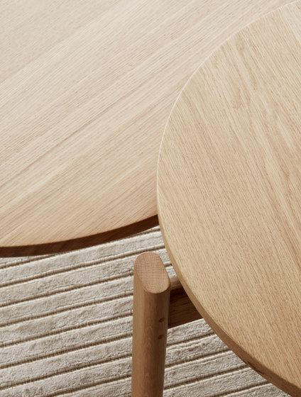 Passage Lounge Table Ø90 | Natural Oak | Tables basses | Audo Copenhagen