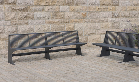 Siardo 40 R Bench without armrests 2400 | Benches | BENKERT-BAENKE