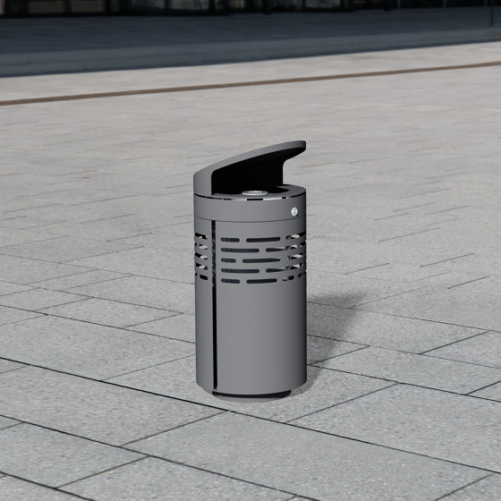 Abfallbehälter 1210 mit Überdachung | Abfallbehälter / Papierkörbe | BENKERT-BAENKE