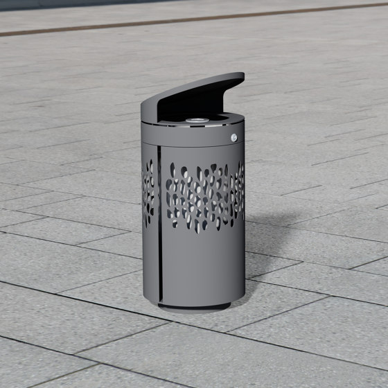 Litter bin 1410 with and without ashtray | Poubelle / Corbeille à papier | BENKERT-BAENKE