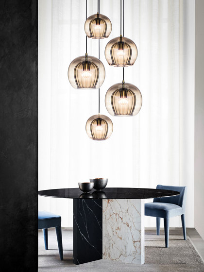 Pleated Crystal Table Light - Clear | Table lights | Marc Wood Studio
