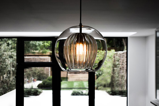 Pleated Crystal Cluster - 5 Piece Clear | Suspended lights | Marc Wood Studio