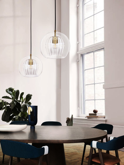 Pleated Crystal Table Light - Clear | Table lights | Marc Wood Studio