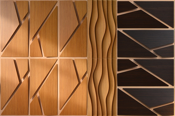 Deta Panel Grey Lacquer Matte & Walnut | Wood panels | Mikodam