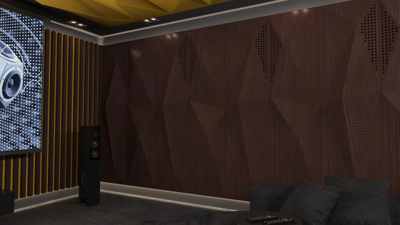 Geta Panel-B Anthracite  Lacquer Matte With Mix Perforation | Acoustic ceiling systems | Mikodam