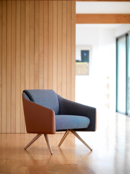 DNA Lounge Chair with Timber legs | Poltrone | Boss Design