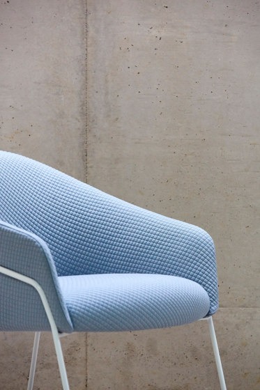 Paloma Lounge Plush Chair - Wooden 4 Leg | Armchairs | Boss Design