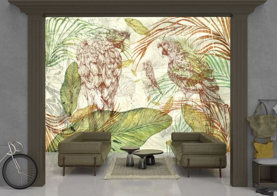 Learning to admire | La-la-lama_electric | Wall coverings / wallpapers | Walls beyond
