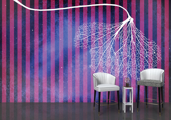 Tender is the urban | Let me see you stripped_red violet | Wall coverings / wallpapers | Walls beyond