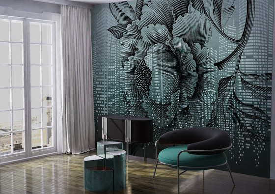 Tender is the urban | Let me see you stripped_black | Wall coverings / wallpapers | Walls beyond