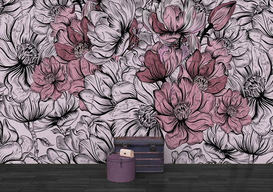 Scent of silence | Purple rhapsody | Wall coverings / wallpapers | Walls beyond