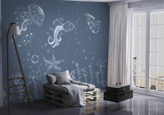 Prelude to a tale | River flow_warmer | Wall coverings / wallpapers | Walls beyond