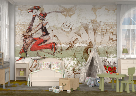 Prelude to a tale | Girl from Wonderland | Revêtements muraux / papiers peint | Walls beyond