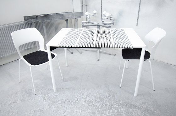 iLAIK extendable table 200 - white/angular/white | Dining tables | LAIK