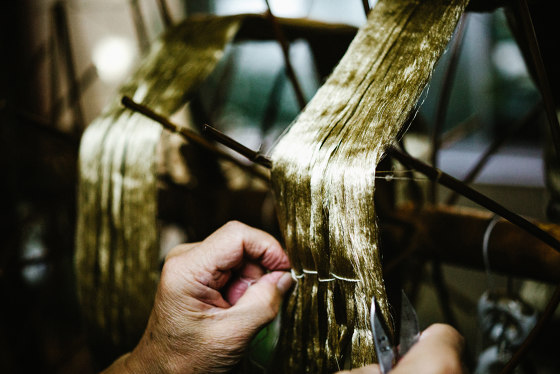 Morisan Stripes jacquard fabric | Dekorstoffe | Hiyoshiya