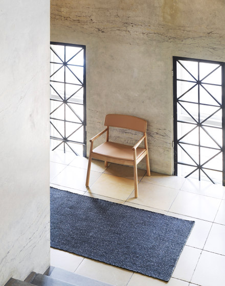 Timb Lounge Armchair Upholstery, Black/ Black leather | Armchairs | Normann Copenhagen