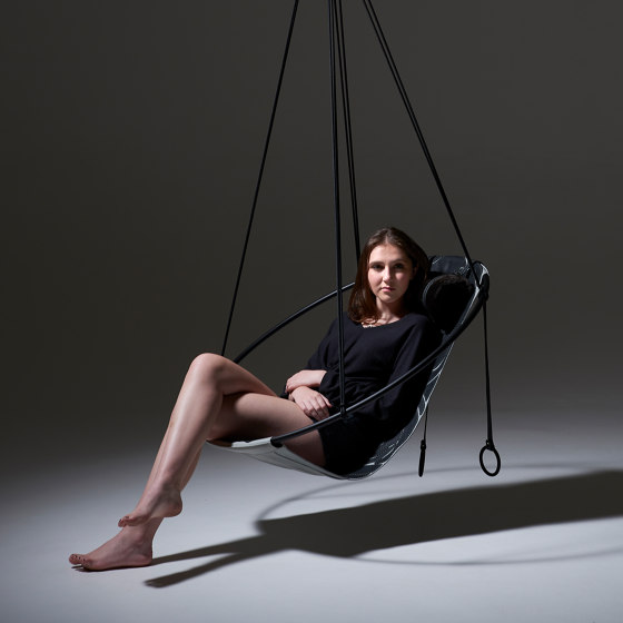 Sling Hanging Chair - Rose Hand-Stiched Pink | Columpios | Studio Stirling
