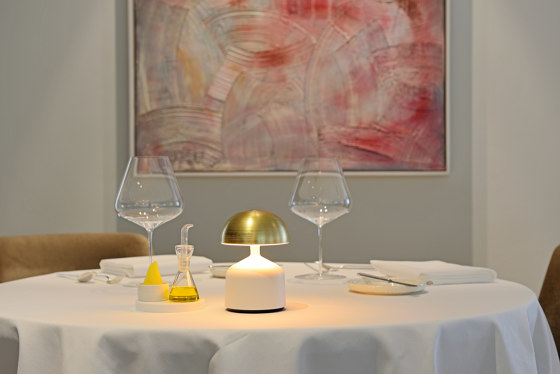 Demoiselle Small | Cylinder Opal | Yellow Gold | Luminaires de table | Imagilights