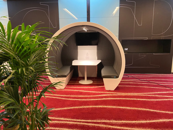 8 Person Open Meeting Pod | Sound absorbing architectural systems | The Meeting Pod