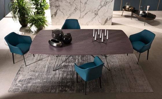Pegaso Tisch aus Holz Und Keramik | Esstische | Riflessi