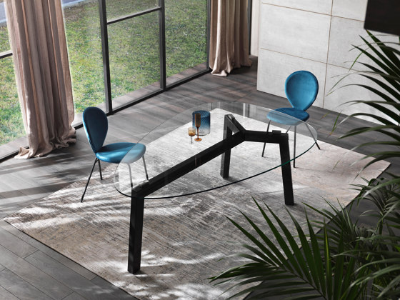 Treble Glass Top Table | Dining tables | Riflessi