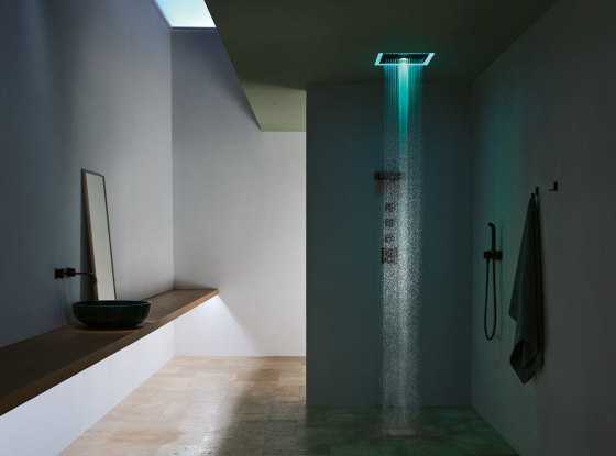 Rain Showers | Rain shower for ceiling installation with light | Shower controls | Dornbracht