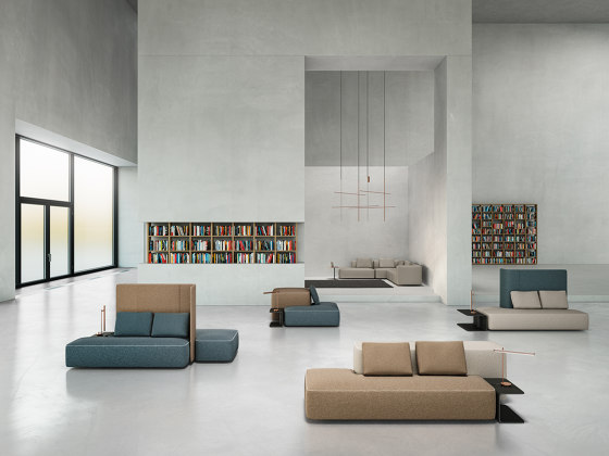 pads sofa configuration 9 | Seating islands | Brunner