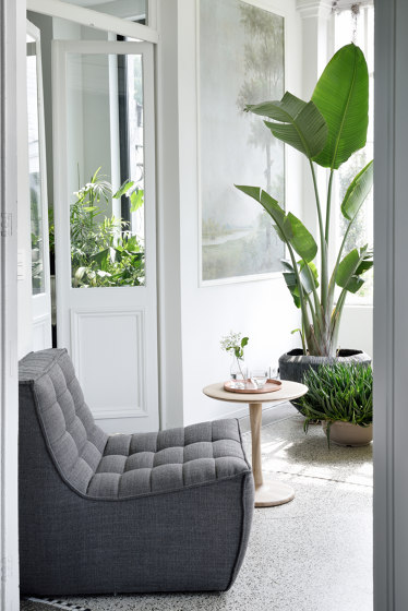 N701 | Sofa - round corner - dark grey | Modular seating elements | Ethnicraft