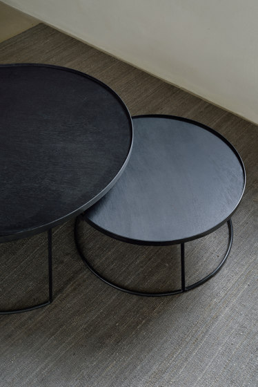 Tray tables | Round tray coffee table set - S/L (trays not included) | Satztische | Ethnicraft