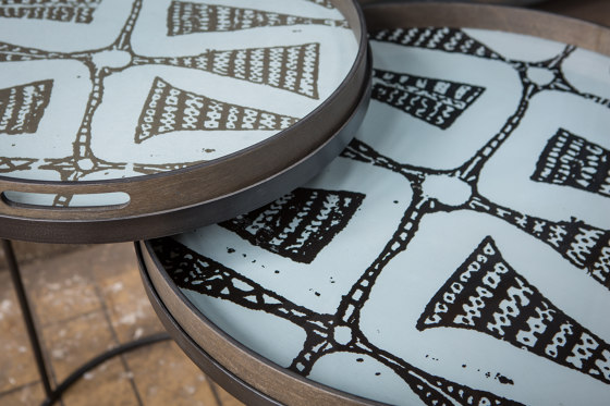 Tray tables | Round tray coffee table set - L/XL (trays not included) | Satztische | Ethnicraft