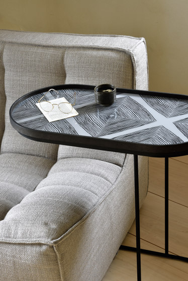 Tray tables | Square tray coffee table set - S/L (trays not included) | Mesas nido | Ethnicraft
