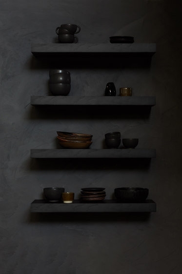 Wall decor | Oak black wall shelf - varnished | Regale | Ethnicraft