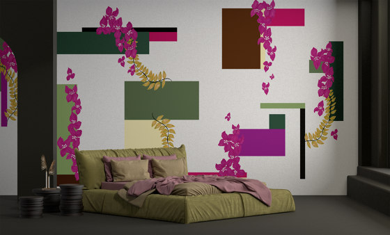 Modernist Bougainvillaea | MB1.01.3 FF | Wall coverings / wallpapers | YO2