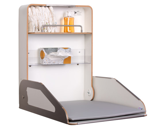 QUATTRO white - stainless steel | Baby changing tables | timkid