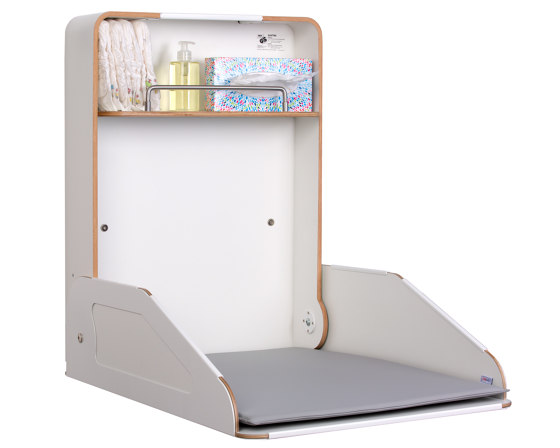 QUATTRO white - stainless steel | Baby changing tables | timkid